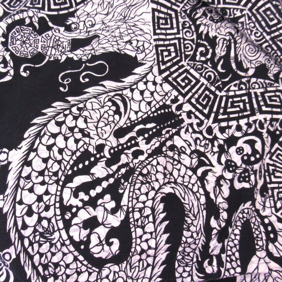 Dragon Print Vintage Kaftan - Picture 4 of 5